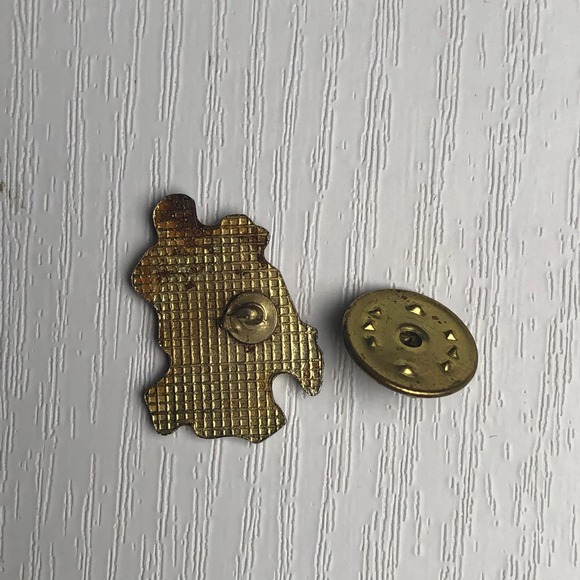 Vintage Enamel & Resin Coated Couple Square Dancing Dancer Brooch Pin - Picture 4 of 6